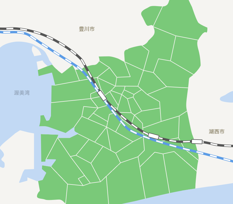 豊橋市地図