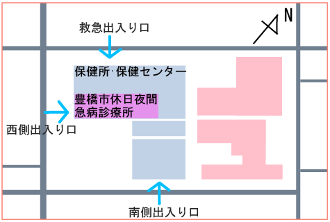 ほいっぷ内の略図